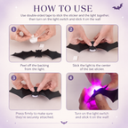 LED 3D Bat Decorations