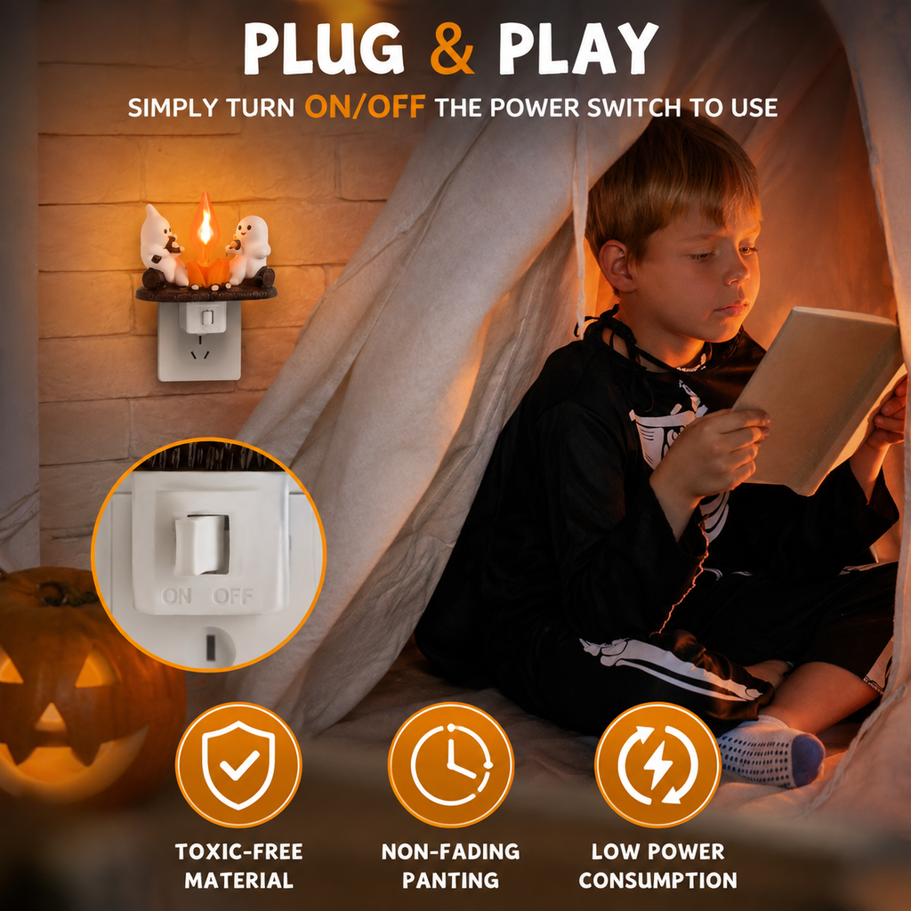 Halloween Ghost Campfire Light