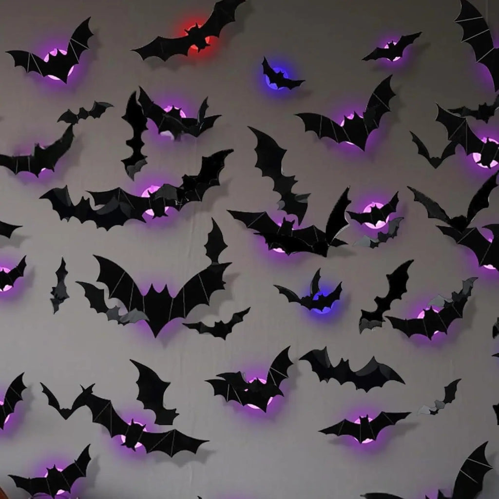 LED 3D Bat Decorations