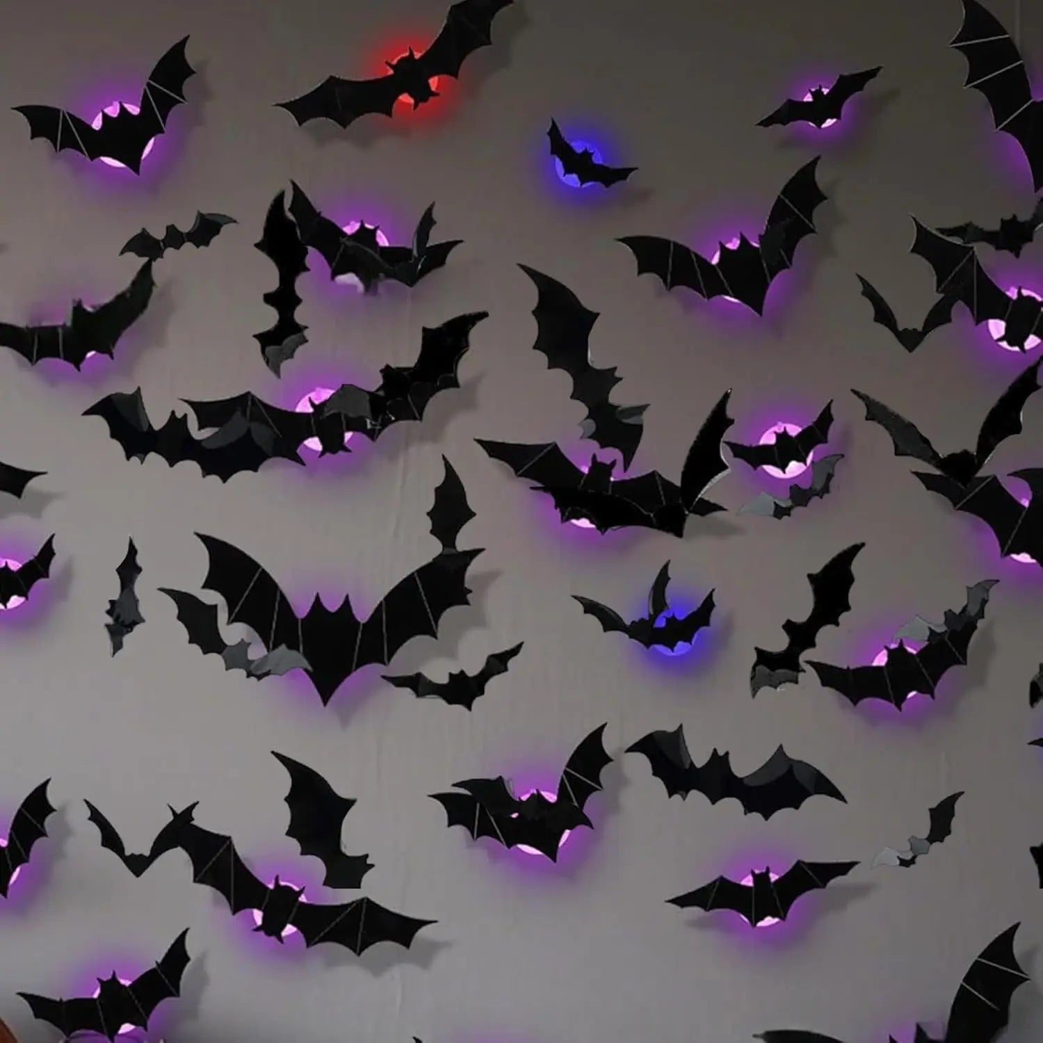 LED 3D Bat Decorations