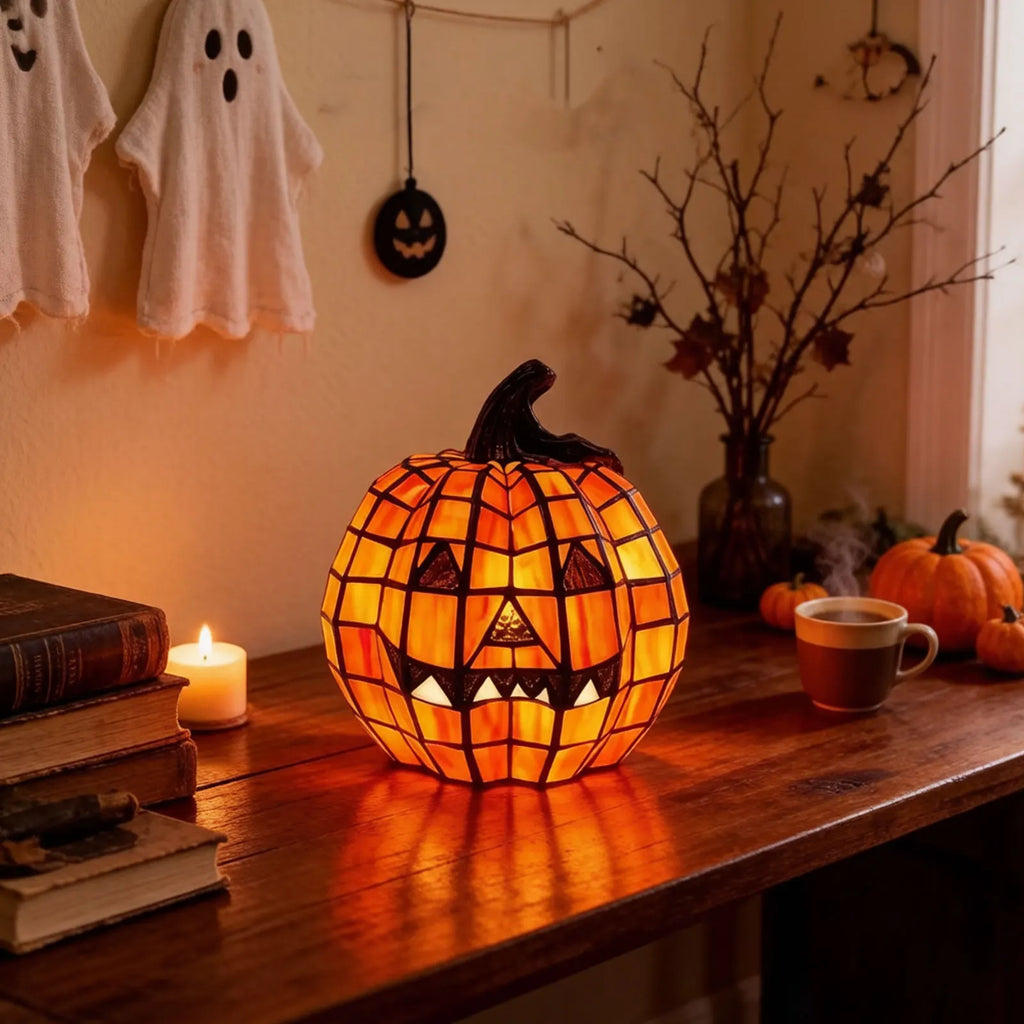 Resin Pumpkin Lantern