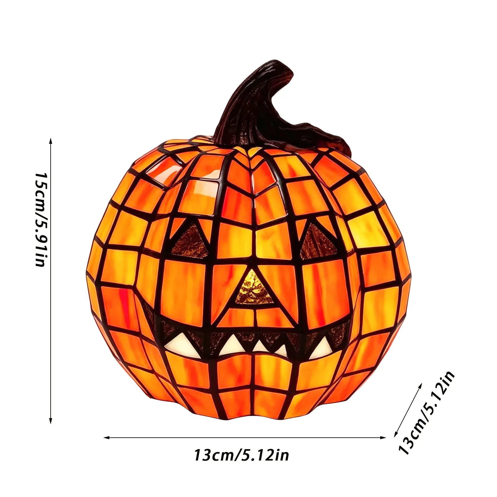 Resin Pumpkin Lantern