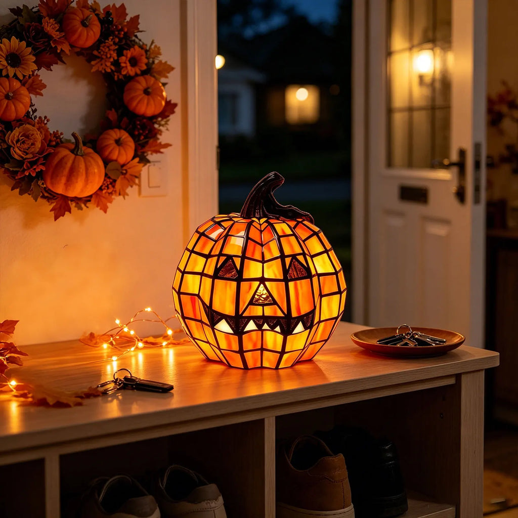 Resin Pumpkin Lantern