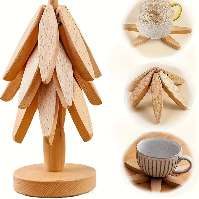 Foldable Wooden Trivet